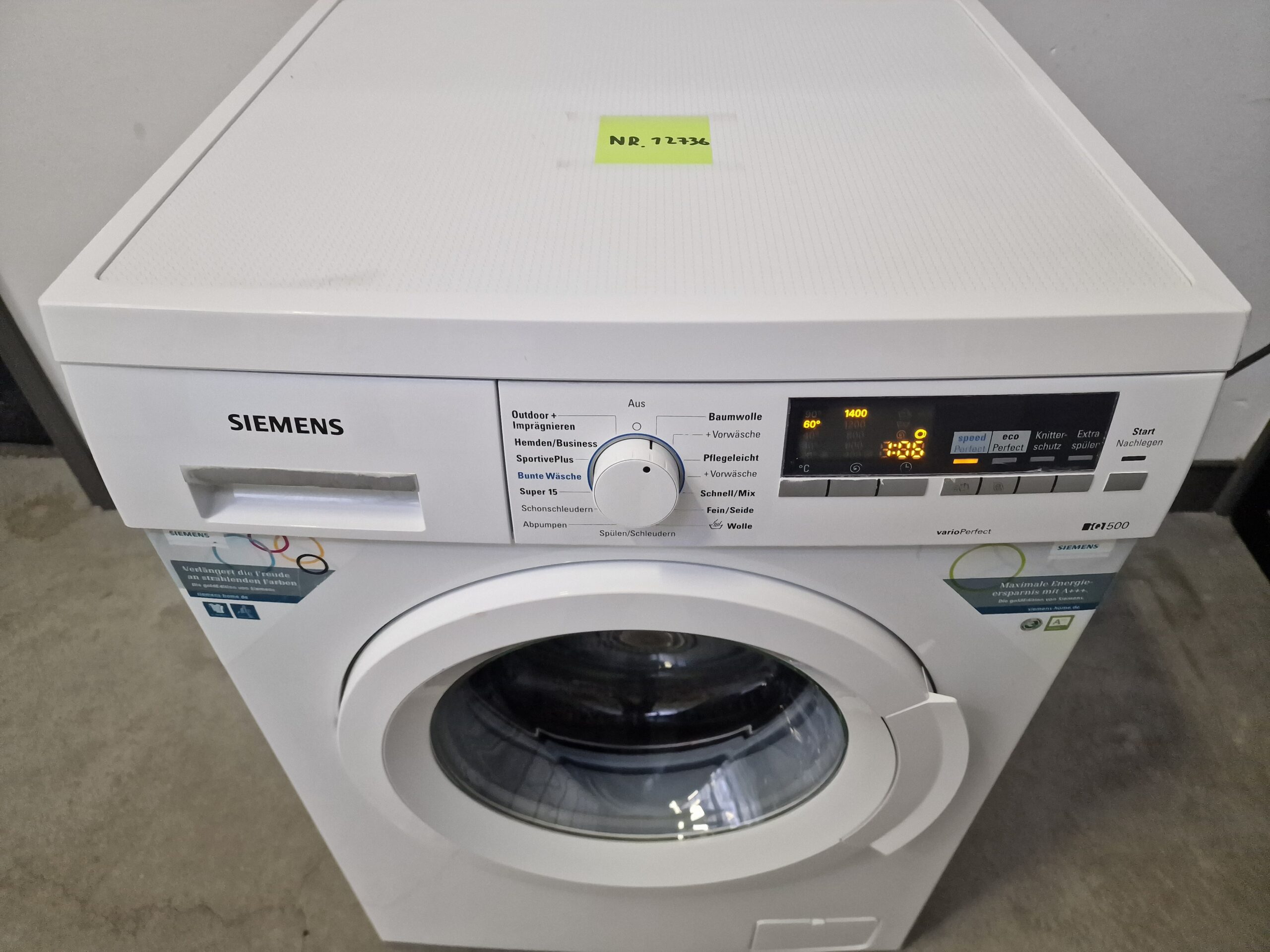 Siemens WM14Q4OL IQ500 Wasmachine 7 kg A+++ - Afbeelding 3