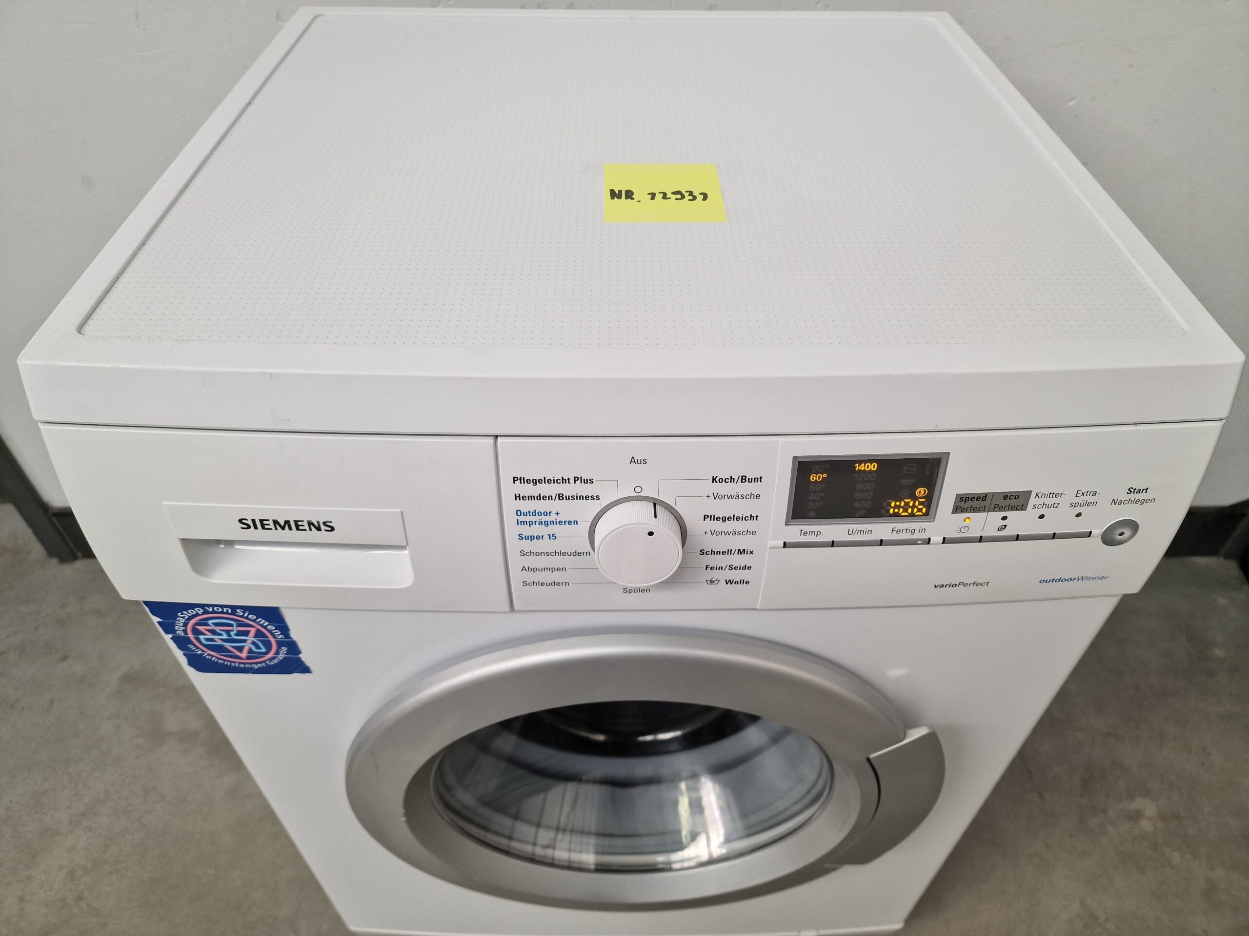 Siemens WM14E4F4 Wasmachine 7 kg A+++ - Afbeelding 3