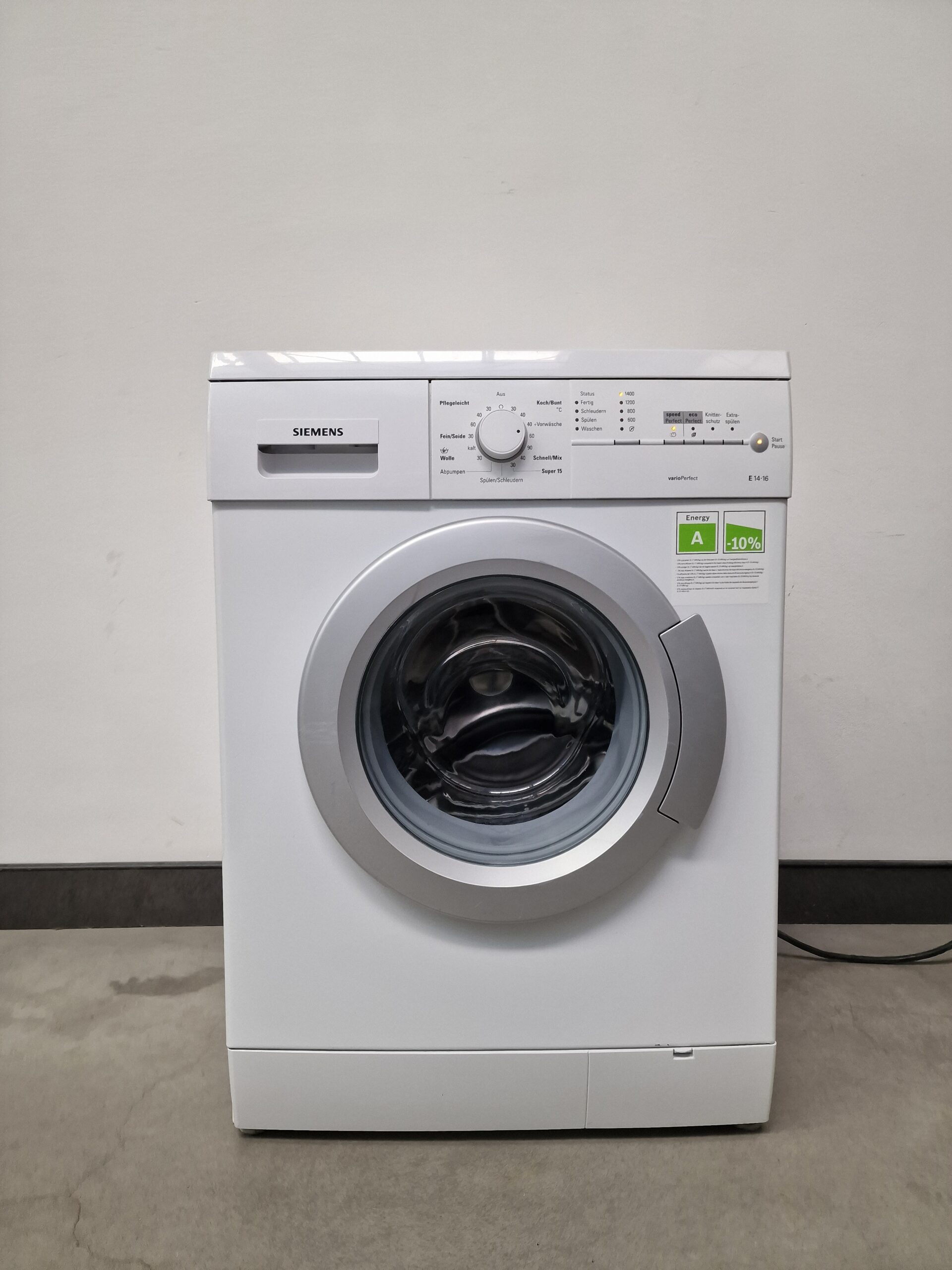 Siemens WM14E163 Wasmachine 6 kg A - Afbeelding 2