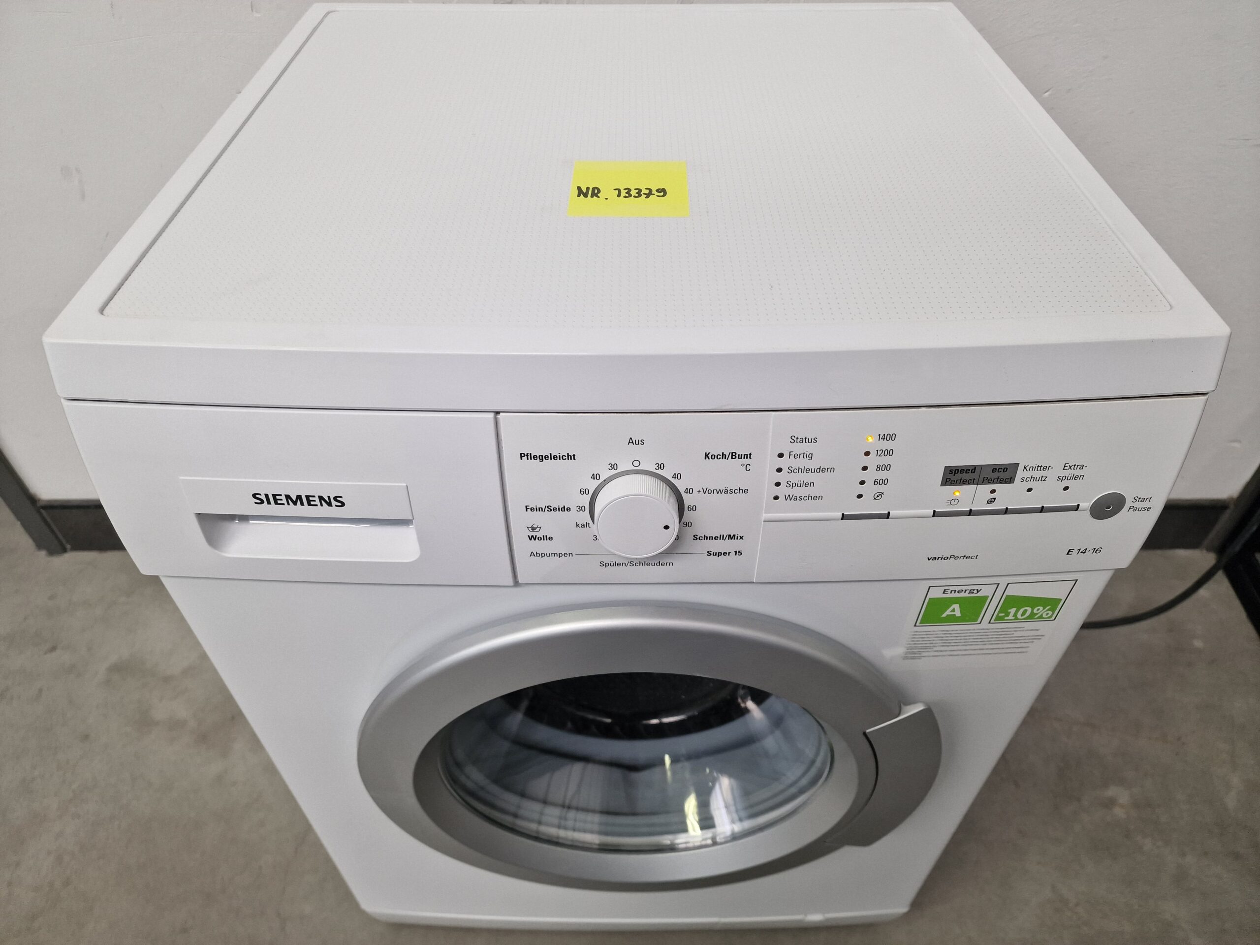 Siemens WM14E163 Wasmachine 6 kg A - Afbeelding 3