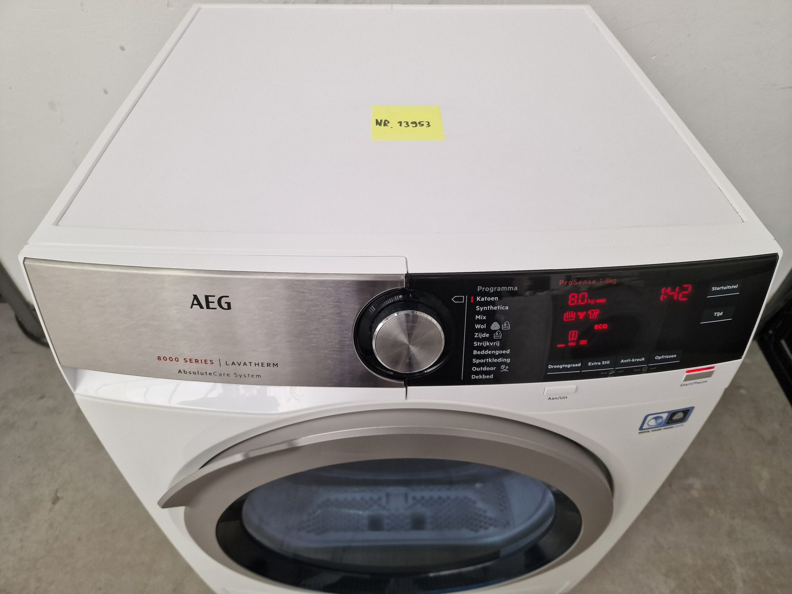 AEG T8DE84CS Serie 8000 Warmtepompdroger 8 kg A++ - Afbeelding 4