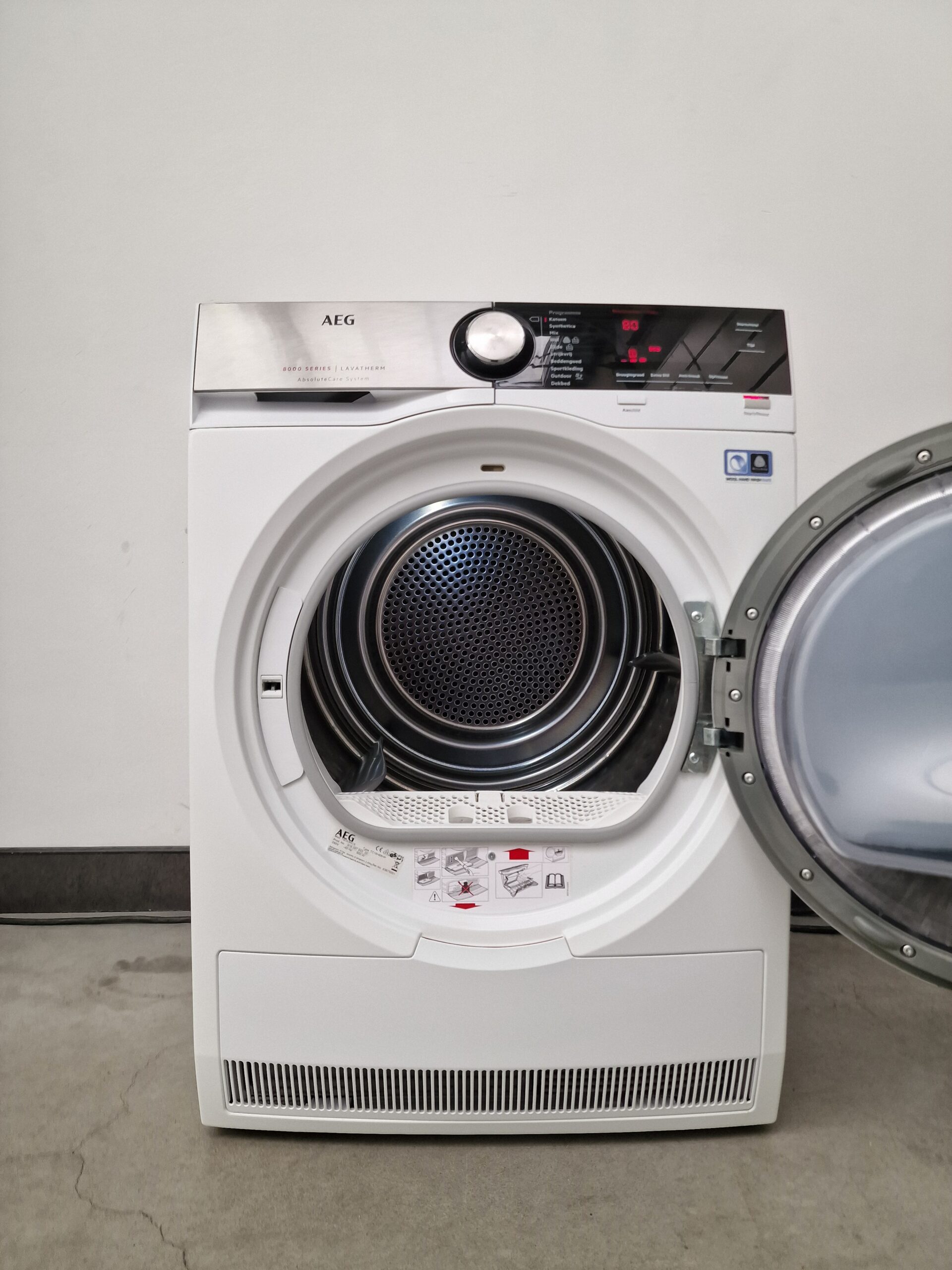 AEG T8DE84CS Serie 8000 Warmtepompdroger 8 kg A++ - Afbeelding 5