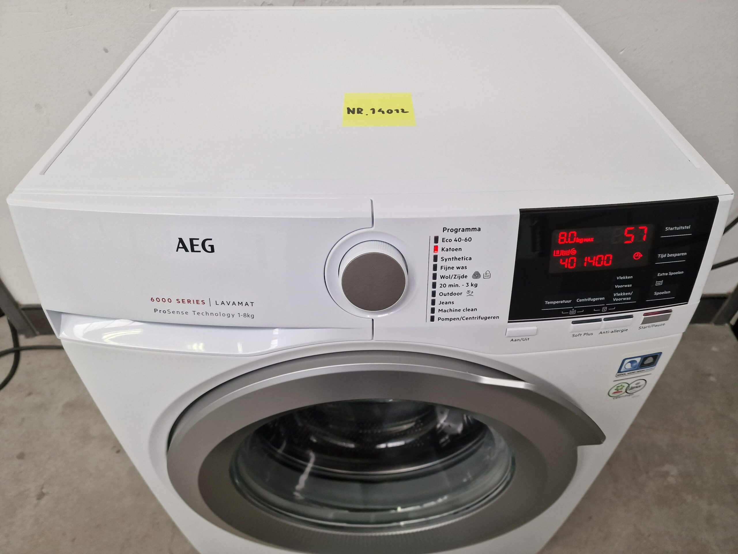 AEG L6FBKOLN Serie 6000 Wasmachine 8 kg A+++ - Afbeelding 4