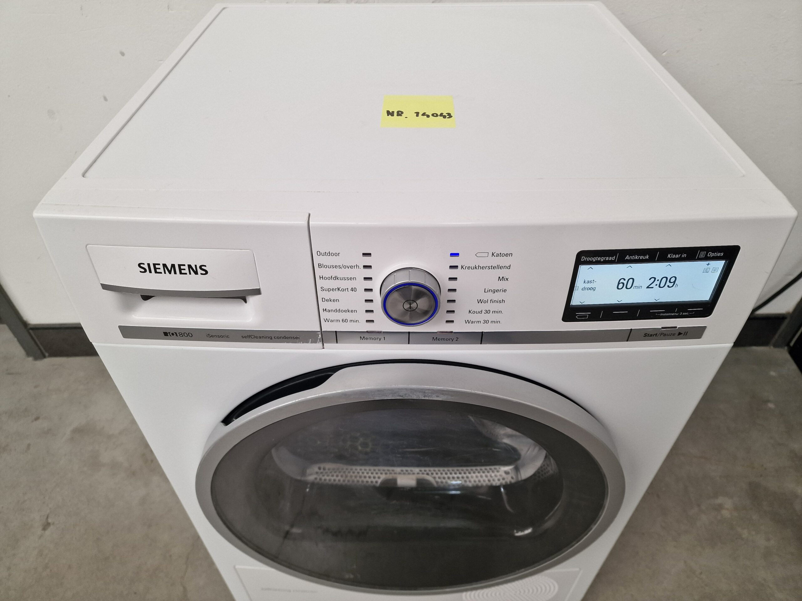 Siemens WT47Y700NL IQ800 Warmtepompdroger 8 kg A++ - Afbeelding 4