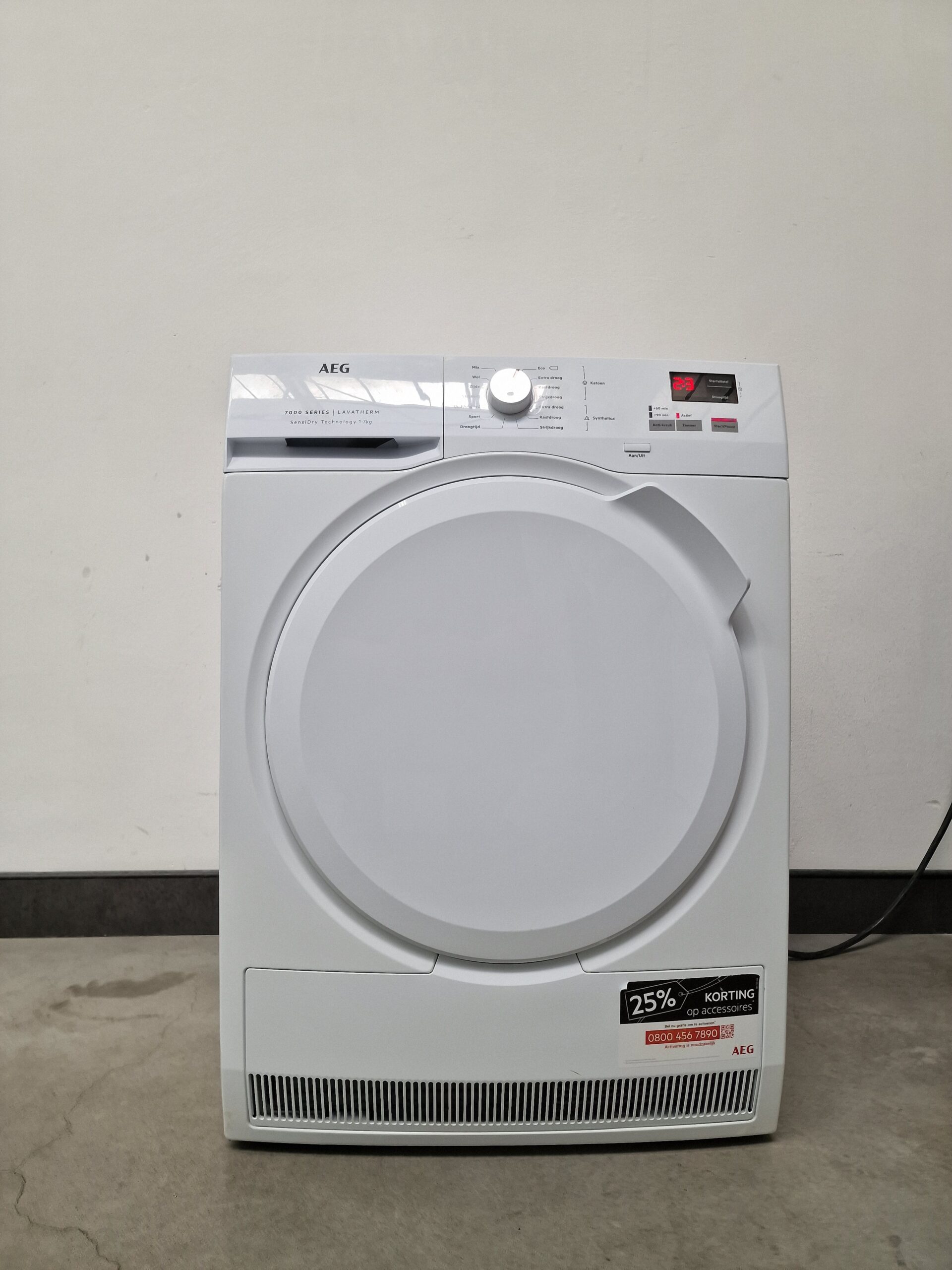 AEG T7DBNP400 Serie 7000 Warmtepompdroger 7 kg A++ - Afbeelding 3