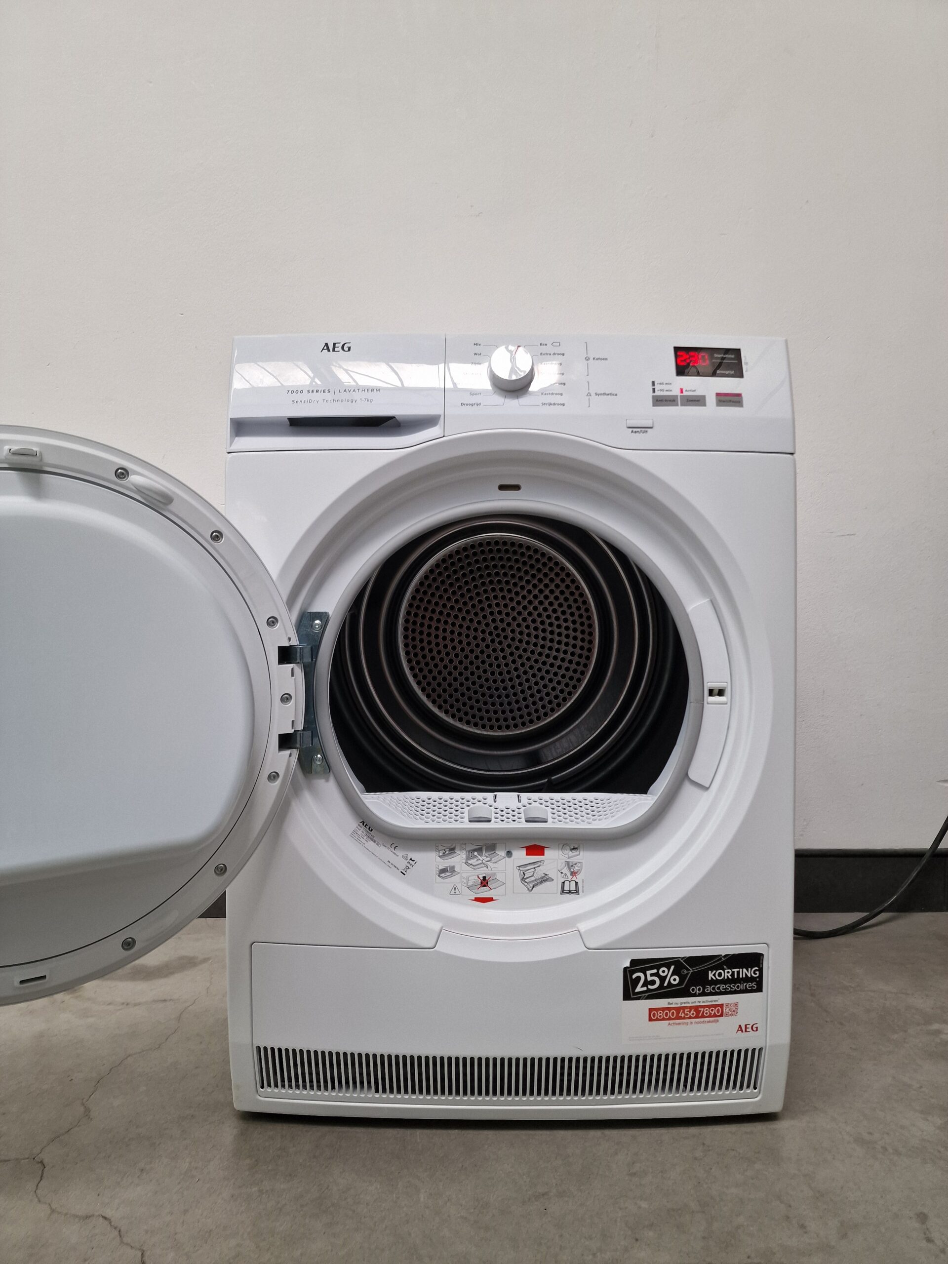 AEG T7DBNP400 Serie 7000 Warmtepompdroger 7 kg A++ - Afbeelding 5