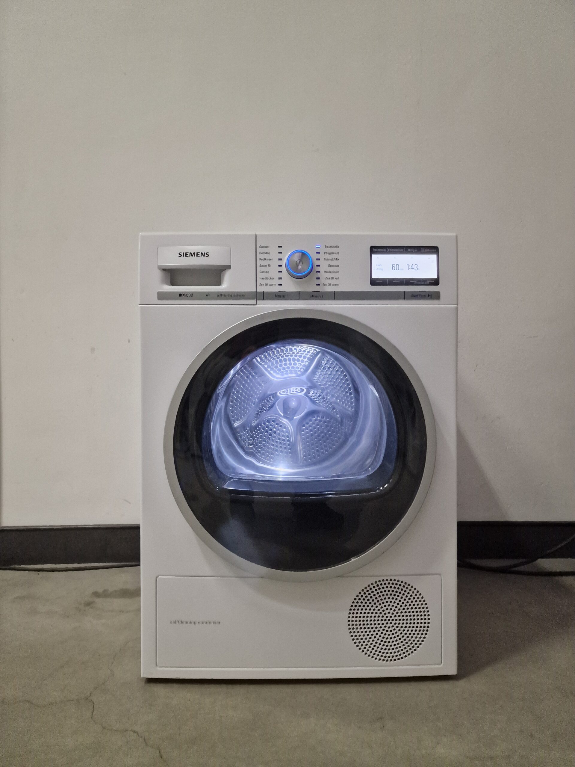 Siemens WT47Y701 IQ800 Warmtepompdroger 8 kg A++ - Afbeelding 2
