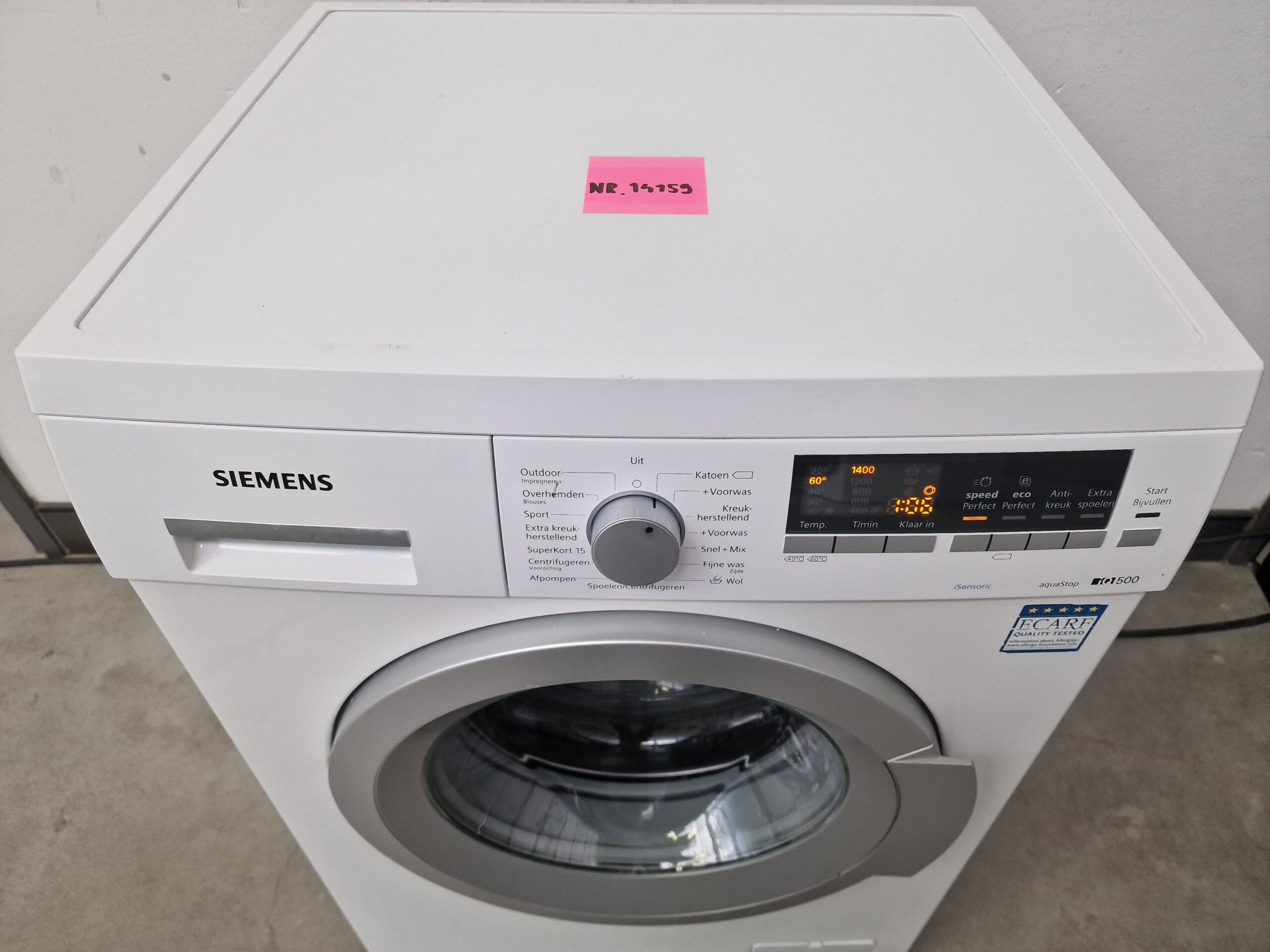 Siemens WM14Q441NL IQ500 Wasmachine 7 kg A+++ - Afbeelding 4