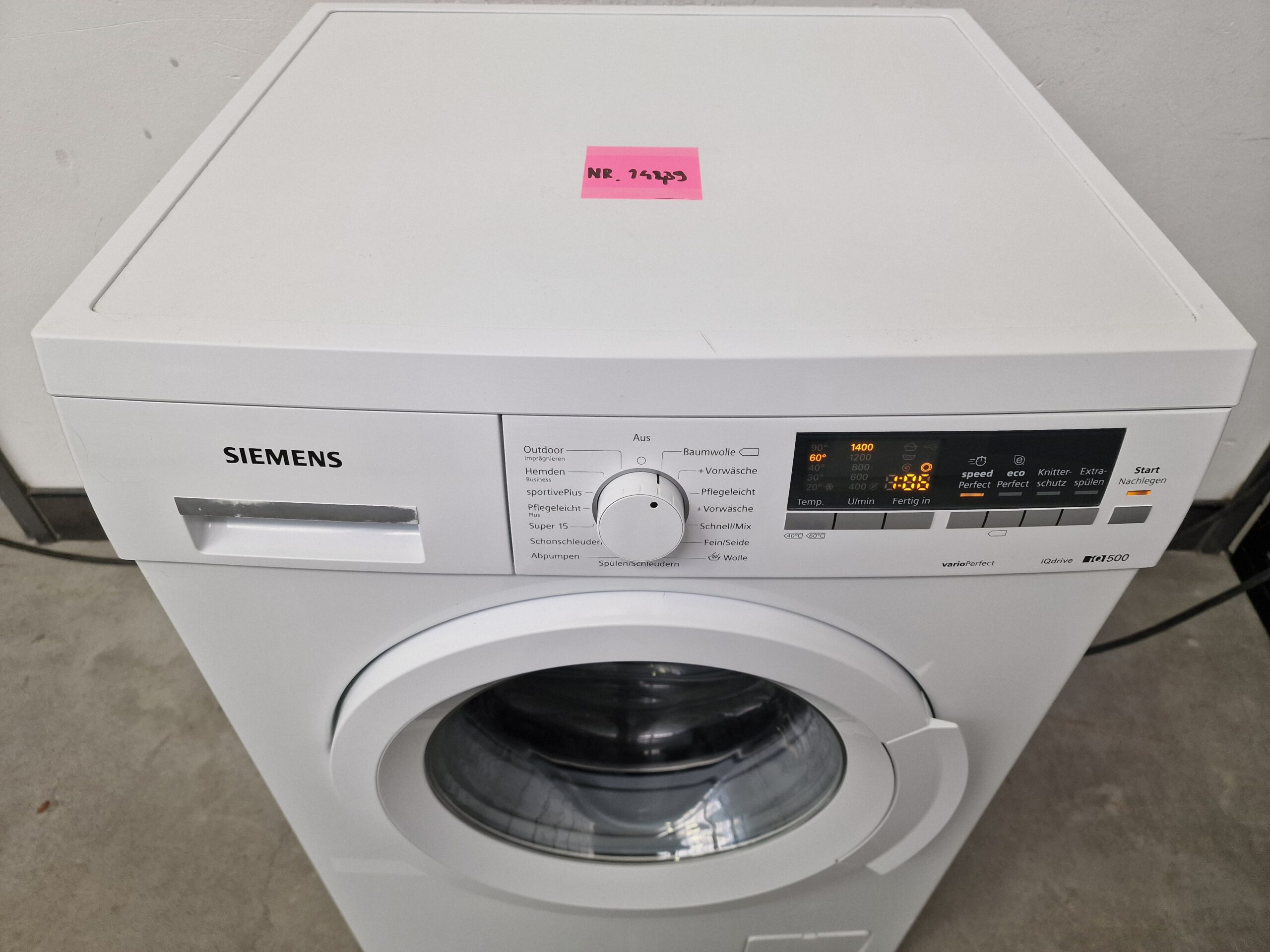 Siemens WM14Q4B1 IQ500 Wasmachine 8 kg A+++ - Afbeelding 4