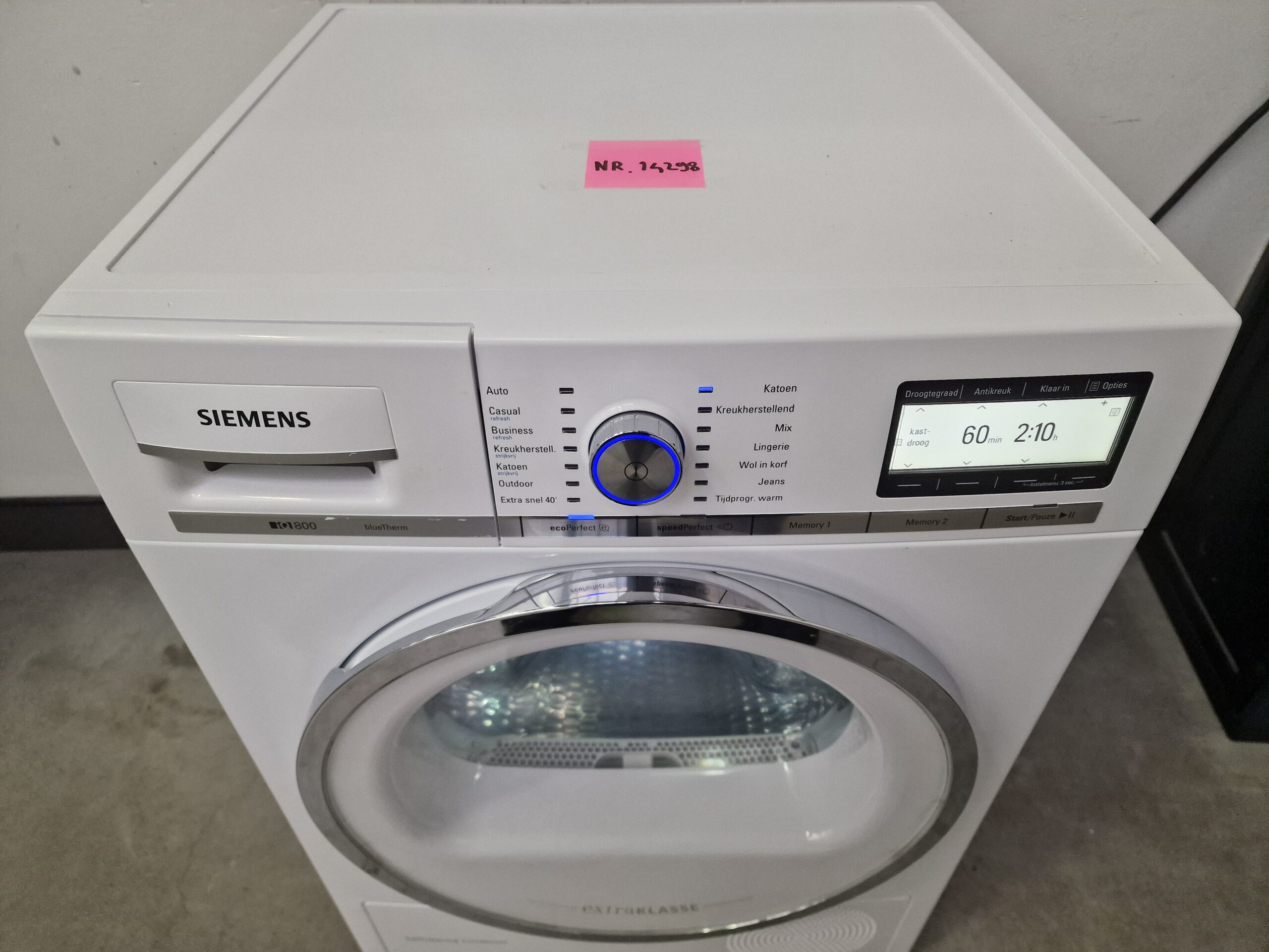 Siemens WT48Y780NL IQ800 Warmtepompdroger 8 kg A+++ - Afbeelding 4