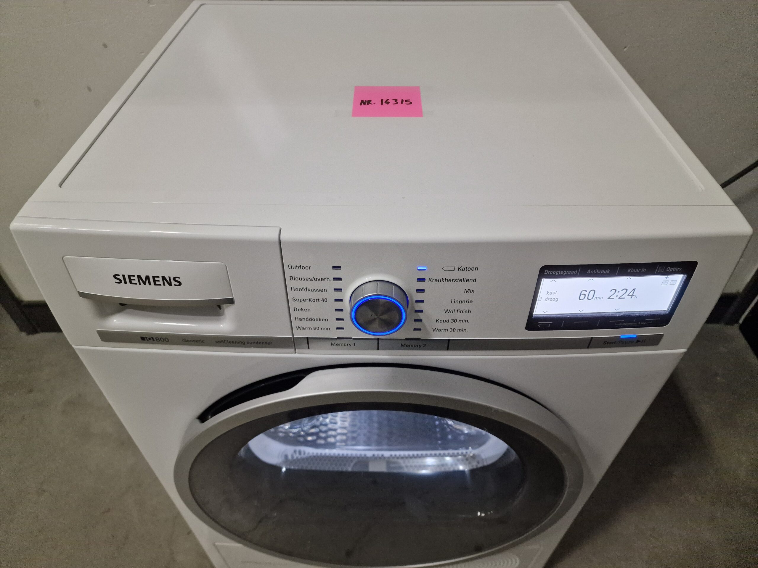 Siemens WT47Y700NL IQ800 Warmtepompdroger 8 kg A++ - Afbeelding 4