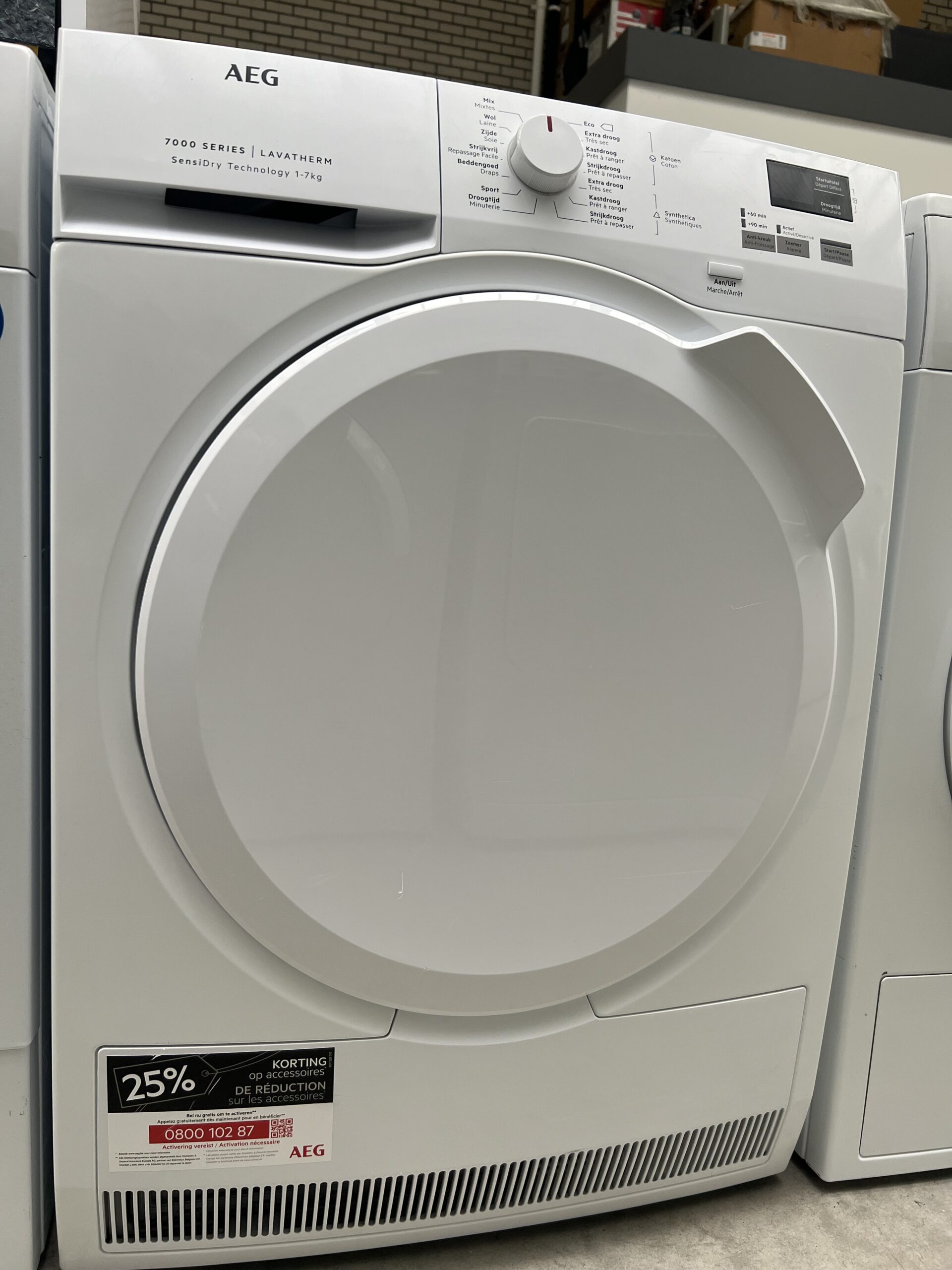 AEG T7DBP74K Serie 7000 Warmtepompdroger 7 kg A++ - Afbeelding 3