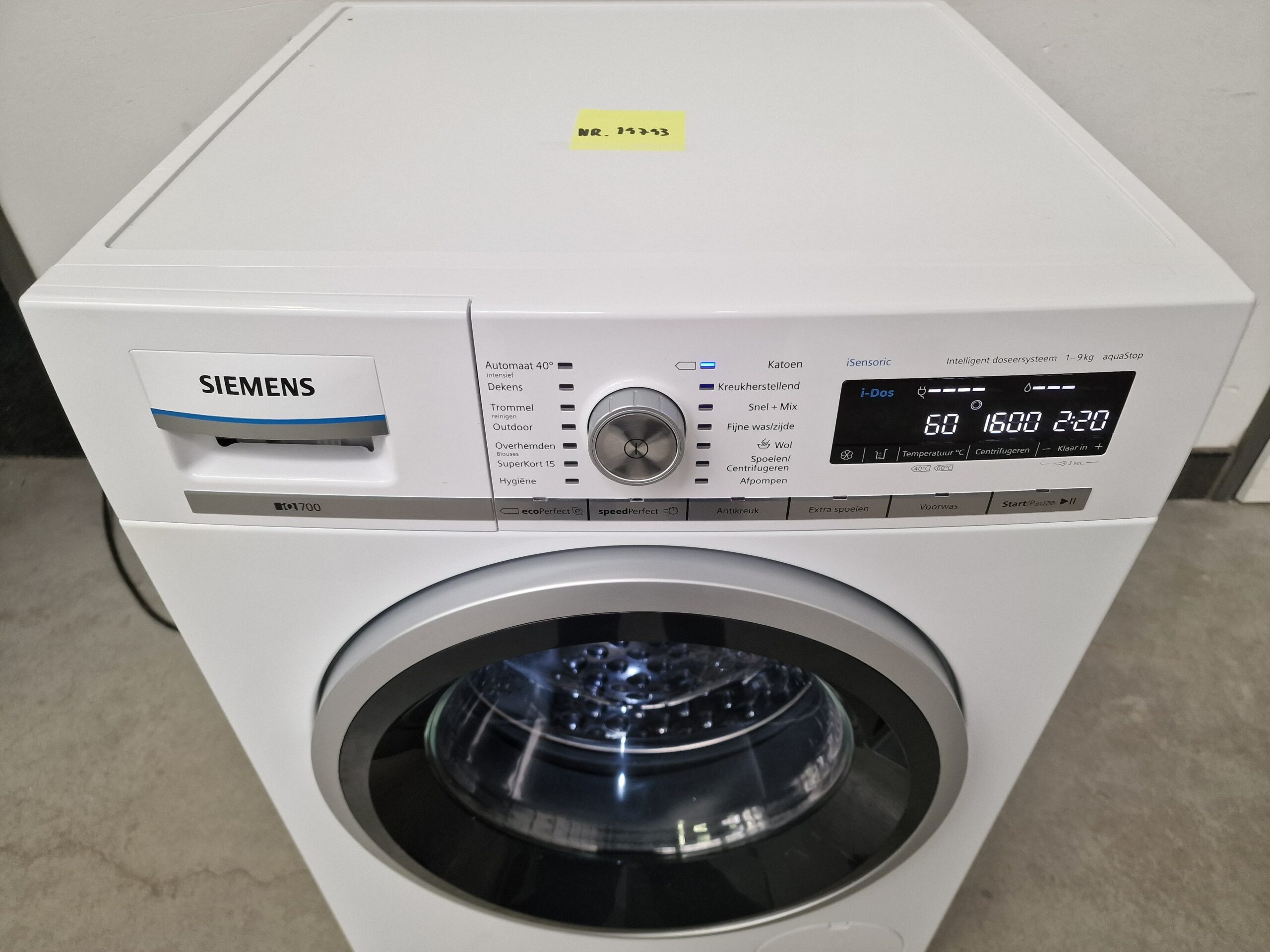 Siemens WM16W672NL IQ700 I-DOS wasmachine 9 kg A+++ - Afbeelding 3