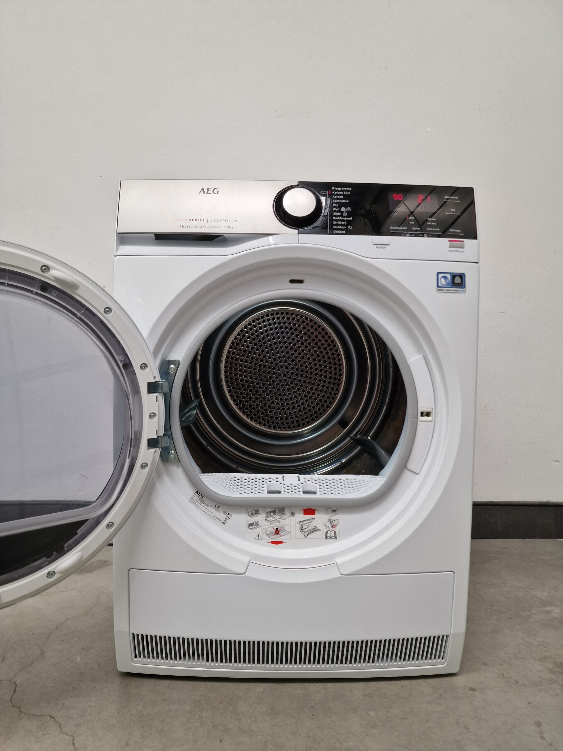 AEG T8DE95EW Serie 8000 Warmtepompdroger 9 kg A++ - Afbeelding 4