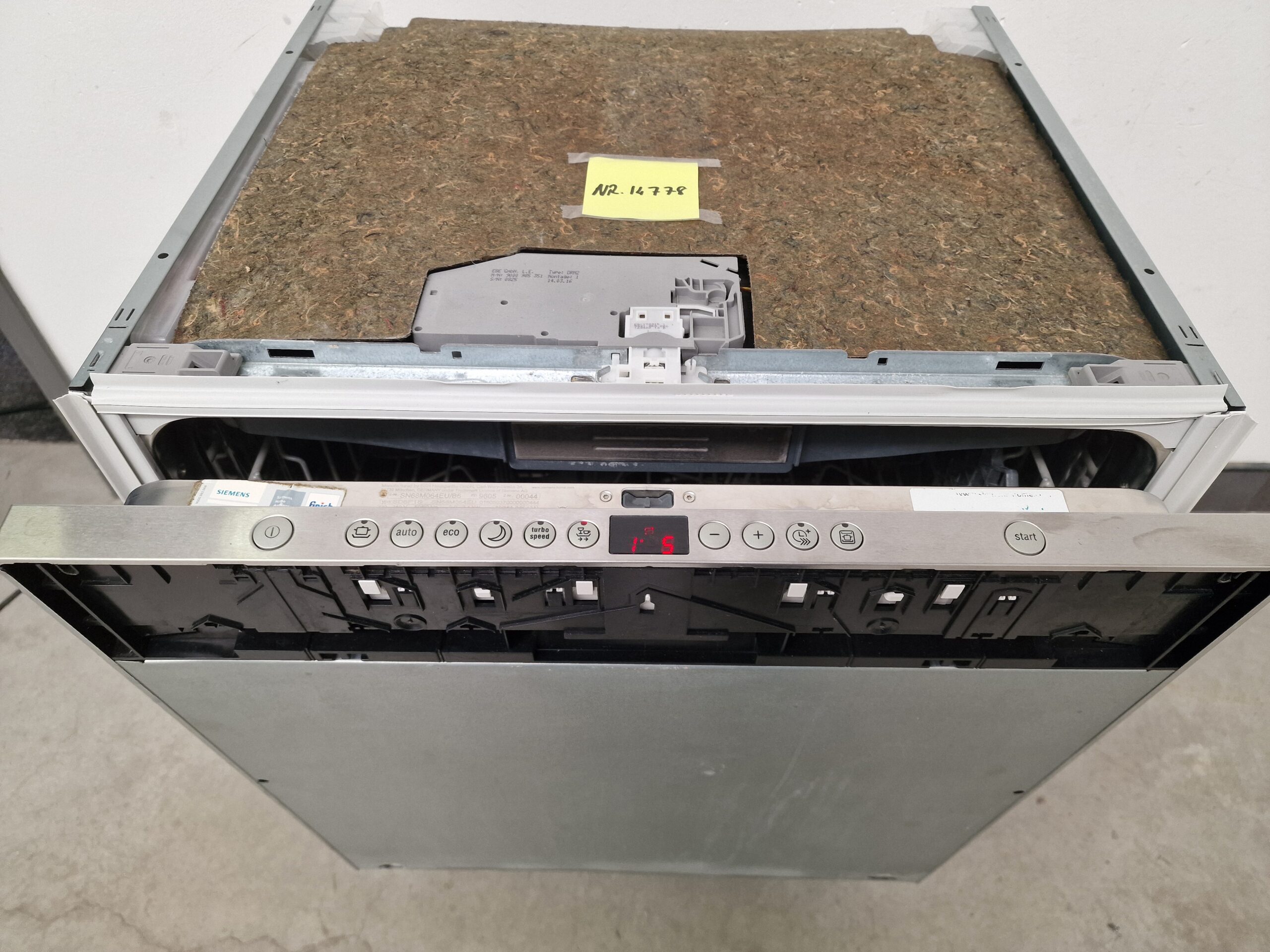 Siemens SN68M064EU IQ500 Volledige Geïntegreerde Inbouw Vaatwasser A++ - Afbeelding 3