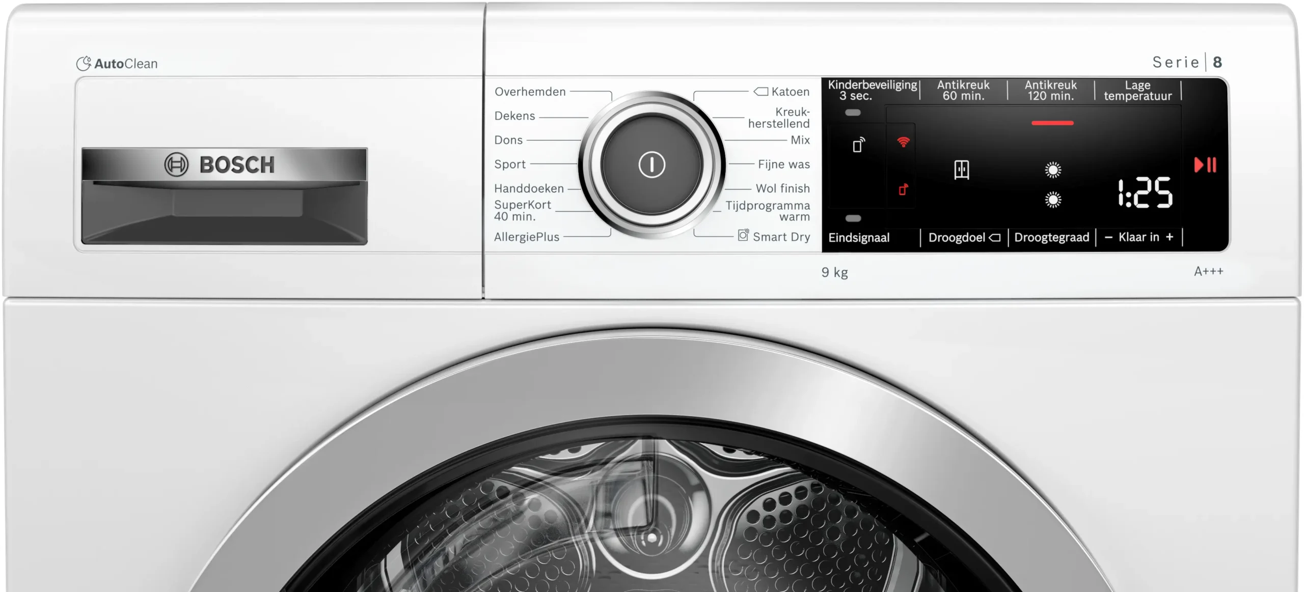 Bosch WTXH8M75NL Serie 8 Auto Clean Warmtepompdroger 9 kg A+++ - Afbeelding 2