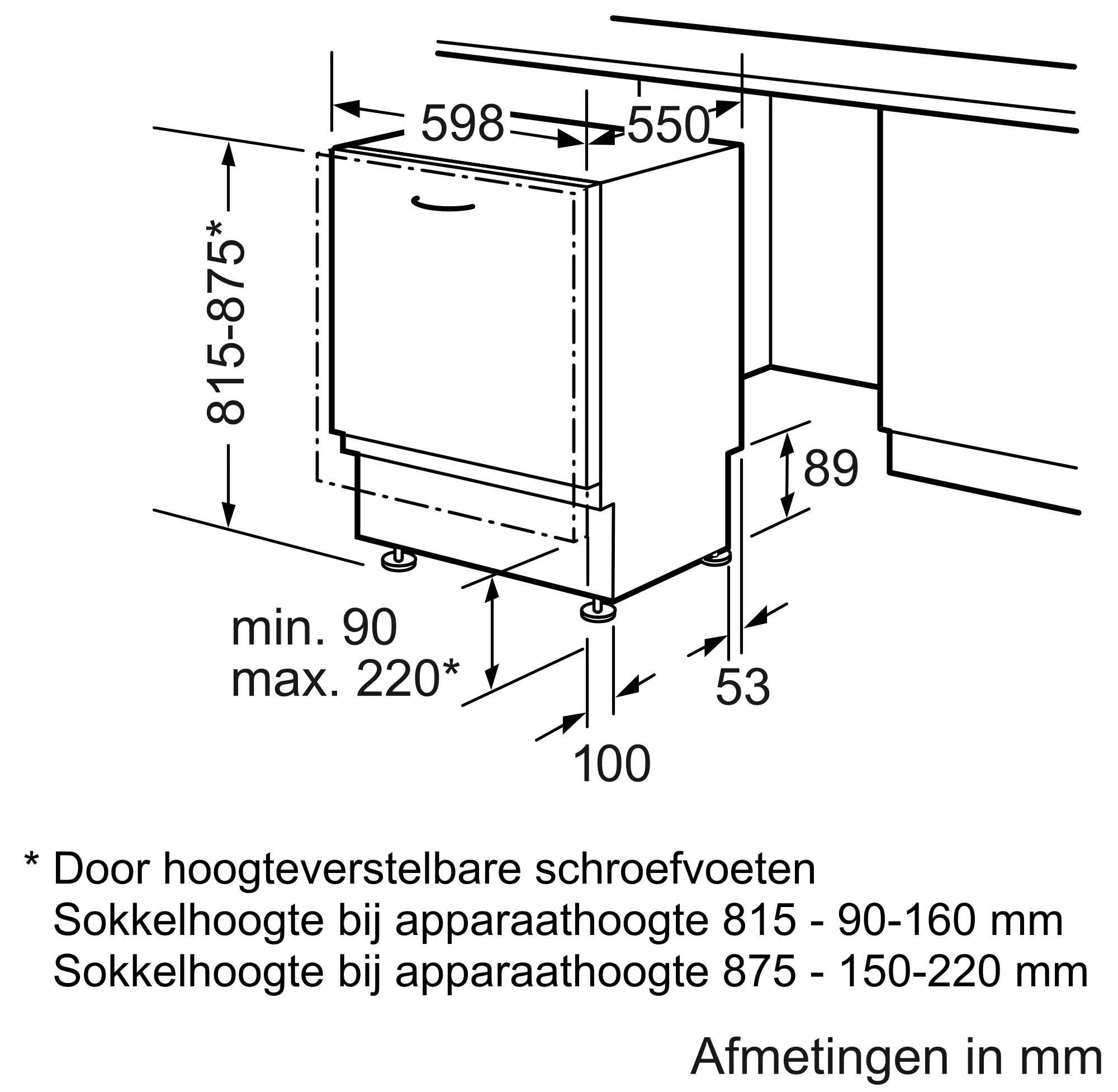 Siemens SN64M000EU Volledige Geïntegreerde Inbouw Vaatwasser A++ - Afbeelding 3