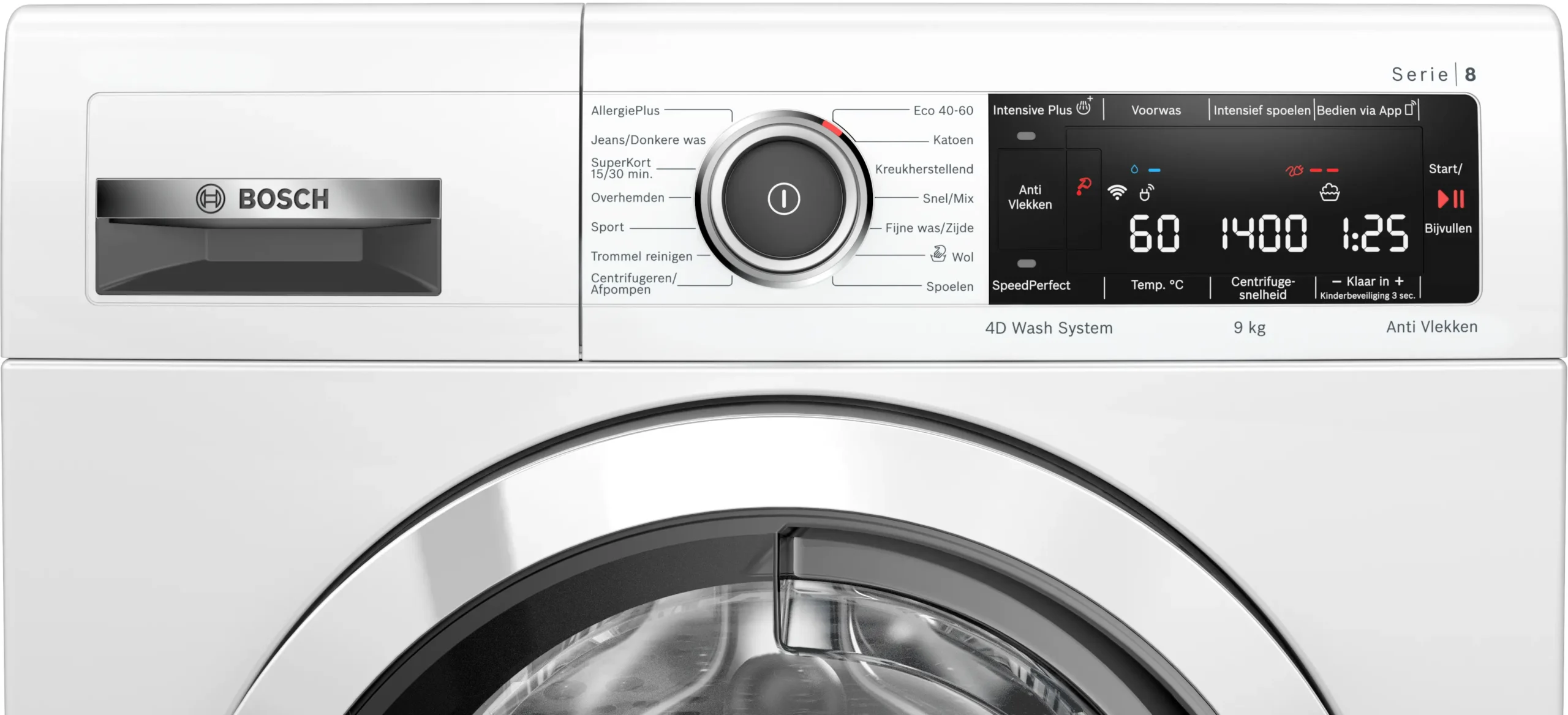 Bosch WAV28MH0NL Serie 8 Wasmachine 9 kg A+++ - Afbeelding 2