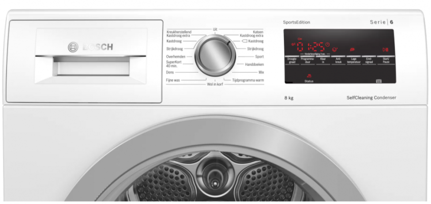 Bosch WTW85495NL Serie 6 Warmtepompdroger 8 kg A++ - Afbeelding 2