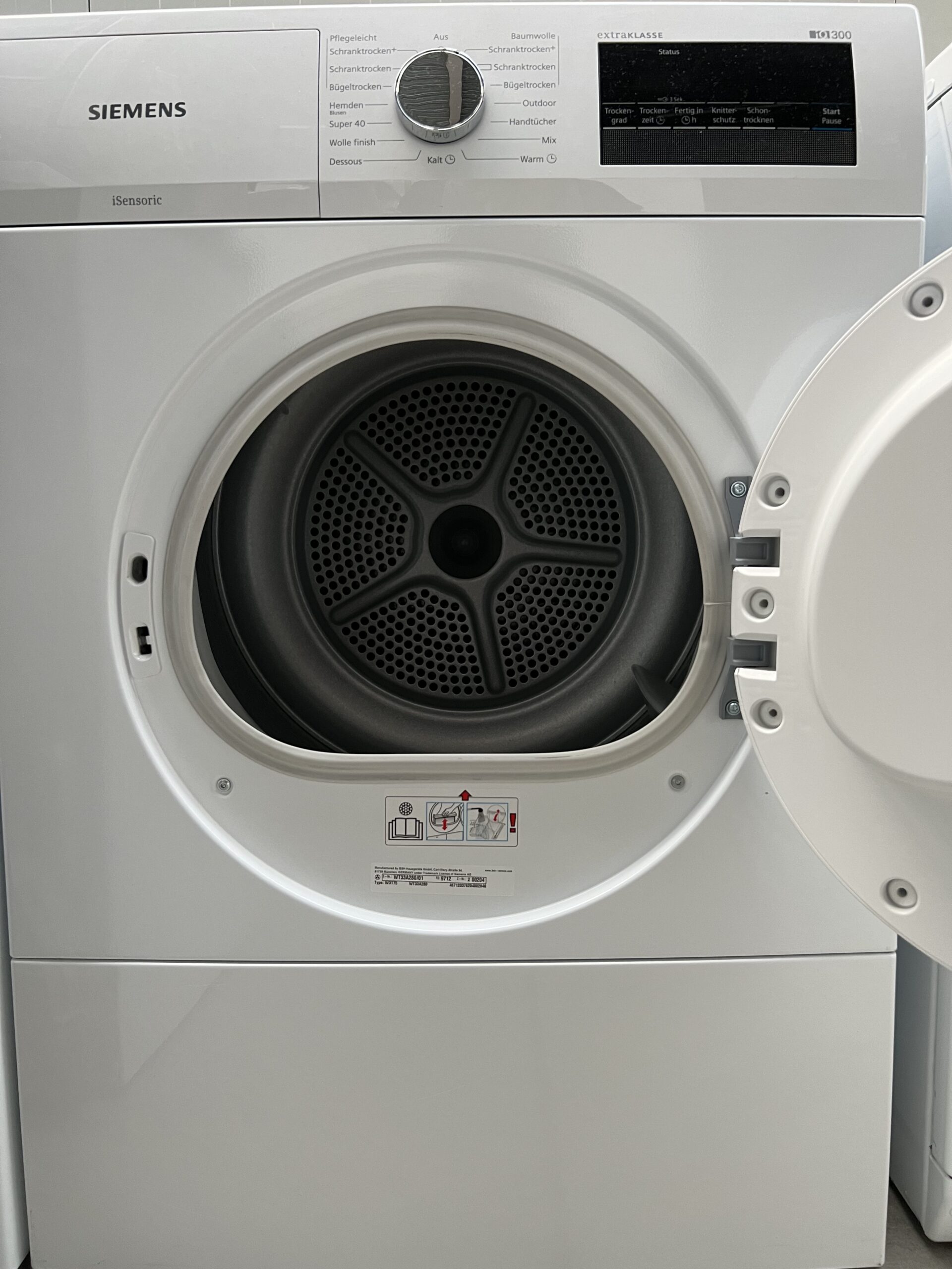 Siemens WT33A280 IQ300 Afvoerdroger 7 kg - Afbeelding 2